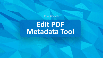 Edit PDF Metadata
